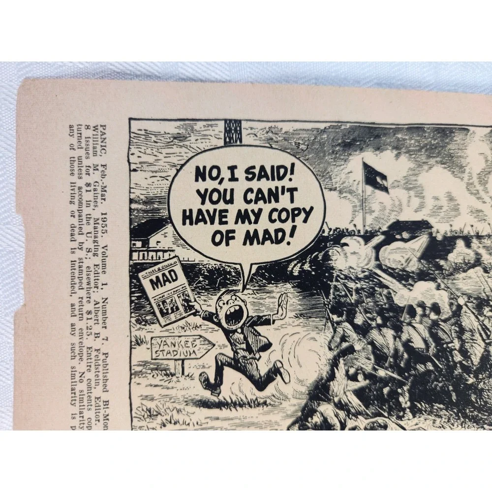 Panic #7 Vol. 1955 E.C. Publications, Inc Comic Book